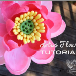 Lotus flower gumpaste tutorial